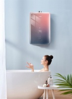 热水器上看极光,美的热水器新品太会玩