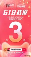 天猫“6.18”瓷砖品牌排行榜,大角鹿销量排名第三!