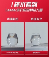Leader洗衣机的科技力量:1杯水看到