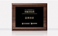 蓝景丽家荣获“2021中国家居行业价值100公司”