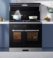 美的顶侧双吸集成灶LS5，用科技之光点亮健康烹饪新厨房