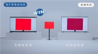 电视色彩失真?海尔智爱屏:色卡纸看“本色”