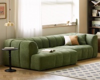 你的家里，是时候添些生气啦！原来绿色的沙发可以这么好看！
