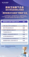 行业首家,航标卫浴旗下企业荣登国家级能效“领跑者”企业名单