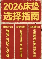 2026年热门护脊床垫品牌推荐！